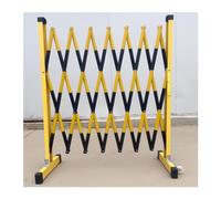 Recinzione Esterna della Barricata, Barricata Espandibile del Cantiere con Le Rotelle, Barriere Stradali Retrattili di Frp per Gli Ospedali della Metropolitana, Black, 47x197in