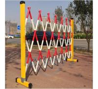 Recinzione Esterna della Barricata, Barricata Espandibile del Cantiere con Le Rotelle, Barriere Stradali Retrattili di Frp per Gli Ospedali della Metropolitana, Rosso, 47x98in