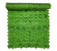 Recinzione finta per la privacy, espandibile, per esterni, siepe, parete, patio, plastica verde, foglie, per cancelli, giardino, cortile, balcone (157,5 x 100,1 cm) VGy483 (F, 50 x 50 x 0,5 cm)