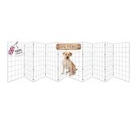 Recinzione flessibile per cani da 3 m Flexipanel, portatile, flessibile e pieghevole, per interni o esterni, cancello, barriera