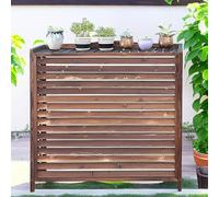 Recinzione for aria condizionata, copertura for radiatore, recinzione for privacy in legno massello for condizionatore d'aria, for nascondere il condizionatore d'aria, tavola di legno ispessita (Size