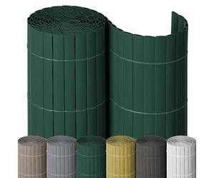 Recinzione frangivista in PVC, resistente alle intemperie, per balcone, terrazza e giardino, rivestimento stabile per balcone, come protezione da sguardi indiscreti, facile da montare, colore: verde