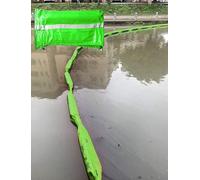 Recinzione galleggiante per rifiuti fluviali, recinzione morbida con capacità di ritenzione dell'olio, barriera pieghevole in tubo di PVC per rifiuti galleggianti solidi all'aperto (35 cm/13,8 polli