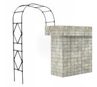 recinzione giardino decorativo, Arco da giardino a traliccio for piante rampicanti, verdure e frutta, decorazione for matrimoni, bianco e nero, diverse misure(White-a,210x240cm/6.8x7.9ft)