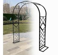 recinzione giardino decorativo, Supporto for piante ad arco da giardino in metallo zincato multicolore, diverse misure, con base o picchetto(Black-a,260x230cm/8.5x7.5ft)
