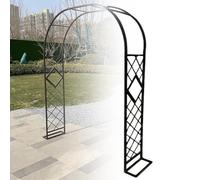 recinzione giardino decorativo, Supporto for piante ad arco da giardino in metallo zincato multicolore, diverse misure, con base o picchetto(Brown-a,220x230cm/7.2x7.5ft)