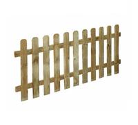 Recinzione giardino staccionata in legno Lasa impregnata autoclave 100x80 cm
