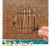 Recinzione in bambù ecologico per balcone, protezione dal vento e dalla vista, 91 x 800 cm, protezione da giardino, naturale, resistente ai raggi UV, facile installazione