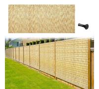 Recinzione in bambù naturale per giardino e balcone, recinzione decorativa per esterni, altezza 0,91 x lunghezza 15 m, tenda in bambù ecologica per una maggiore privacy