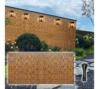 Recinzione in bambù per esterni, 60140 cm, alta decorazione, per patio, gallerie, ristoranti, hotel, ideale per giardino, cortile e spazi esterni