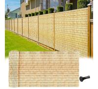 Recinzione in bambù per giardino e patio, decorazione naturale per esterni, rotoli da 1,75 x 29 m, ideale per balconi, cortili e paesaggistica, soluzioni per la privacy