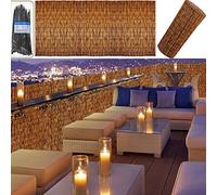 Recinzione in bambù per la privacy, pannelli decorativi per cortile, patio, giardino, 1 m di altezza x 30 m di lunghezza, rotoli di recinzione in bambù, ideali per recinzione di piscine e balconi