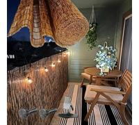 Recinzione in Canne bambù, Diametro 8mm Canniccio Bambu per Esterno, Balcone Rotolo di Recinto per La Privacy in bambù per Coperture Gazebi Recinzioni Altezza da 30cm A 180cm