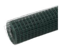 Recinzione in filo d'acciaio con rivestimento in PVC, 10 x 1,5 m, verde, durevole recinzione da giardino per protezione dagli sguardi indiscreti e dagli animali, robusta e resistente alle intemperie