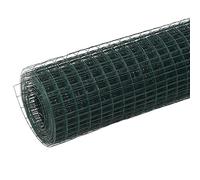 Recinzione in filo d'acciaio con rivestimento in PVC, 25 x 1,5 m, verde, durevole recinzione da giardino per casa e giardino, antiruggine, protezione dagli sguardi indiscreti, sicurezza per animali