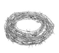Recinzione in filo spinato, doppia elicoidale in acciaio zincato, resistente alle intemperie e all'acqua, ideale per artigianato e deterrente per creature