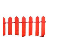 Recinzione in legno da 3 pezzi Per Giardini Fatto A Mano | Recinto esteso mini piccolo recinto micro paesaggio piccolo ornamento recinto(Red)