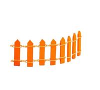 Recinzione in legno da 5 pezzi Per Giardini Fatto A Mano | Mini ornamenti micro paesaggistici paesaggi domestici succulenti in vaso(Orange)