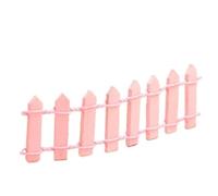 Recinzione in legno da 5 pezzi Per Giardini Fatto A Mano | Mini ornamenti micro paesaggistici paesaggi domestici succulenti in vaso(Pink)