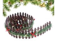 Recinzione In Legno In Miniatura - Barriera Per Giardino Fatato In Legno, Pannello Barriera Artigianale | I Pannelli Per Recinzione Da Giardino Con Luce A LED Per La Presentazione Di Natale Sono Anche