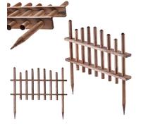 Recinzione in legno KADAX, bordo prato in aste di legno