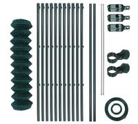 Recinzione In Rete Metallica Set Completo Da Giardino 1 X 25 M Verde