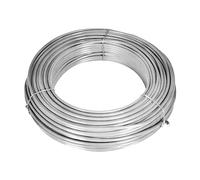 Recinzione in rete metallica zincata, 25 x 1,5 m, robuste boccole per pali in acciaio zincato, durevole e resistente alle intemperie, ideale per giardino, casa e terreno