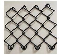 Recinzione metallica saldata rivestita in PVC, diametro 4 mm, 60 x 60 mm, per stadi, colore nero, 1,2 x 12 m, ideale per la sicurezza e il contenimento degli animali