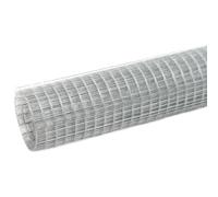 Recinzione metallica zincata in acciaio 25 x 1,5 m, colore argento, robusta e durevole, per giardino, recinto di animali e chiusure, facile da montare, resistente alle intemperie