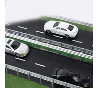 Recinzione miniatura della scala 1:87 per le ferrovie del modello di HO con le caratteristiche industriali del ferro e l'accuratezza proporzionale del layout (3 insiemi di verde)