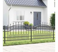 Recinzione moderna in acciaio grigio verniciato a polvere per giardino e terrazza, 1 pezzo, design resistente con linee pulite, ideale come protezione dagli sguardi indiscreti o come elemento