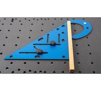 Recinzione multifunzionale con curva di serraggio per MFT small silver