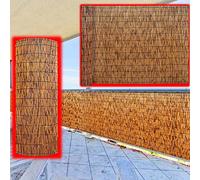 Recinzione naturale per la privacy, 2 rotoli di recinzione in bambù da 1,7 m, per giardino, patio, ristorante, hotel, 122 cm x 1000 cm