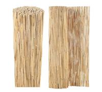 Recinzione Ombreggiante in Bamboo, Recinto per Piscina da Esterno 30 50 90 120 180cm Hich, Alto Bamboo Recinzione Impermeabile, per del Cortile All'apert, Terrazza, Gazebo(Natural White Line)