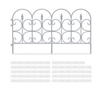 Recinzione per aiuole Divisori giardino Resistente Grigio Recinzione decorativa