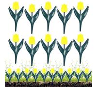 Recinzione per aiuole, set da 10 pezzi di bordi decorativi da giardino, robusti e resistenti alle intemperie, decorazioni per bordi per piante per casa colonica, piscina, cortile, orti, giochi