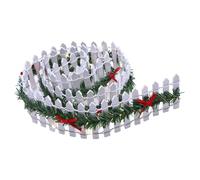 Recinzione per Albero di Natale con Stringa di Luci A LED - Decorazioni per Recinzione Natalizia da Esterno | Staccionata in Miniatura | Protezione de-ll'albero di Natale per la Decorazione