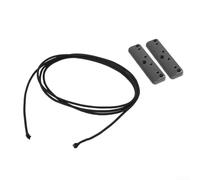 Recinzione per armadio in ABS per camper, rimorchio, roulotte, deflettore anti-caduta con corda, organizer per carichi e portabagagli, 1 pezzo (grigio)