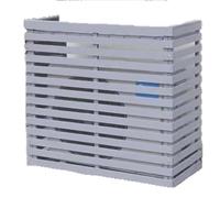 Recinzione per condizionatore d'aria per unità esterne, in legno massello, copertura per la protezione delle piante, protezione per la privacy esterna, nasconde condizionatore d'aria (grigio, M)