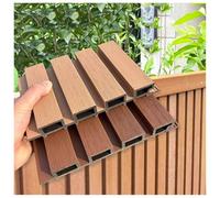 Recinzione per esterni in legno composito e plastica, autoportante, per cancelli e balconi, marrone, 22 x 100 cm, resistente ed elegante, barriera da giardino