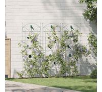 Recinzione per Giardino 3 pz Verde 110 x 40 cm Acciaio
