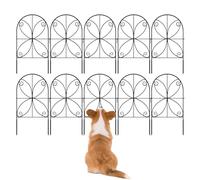 Recinzione per giardino barriera per animali - 10 pezzi recinzione decorativa per aiuole | materiali resistenti e leggeri per giardinaggio, bordi ornamentali per esterni e terrazze