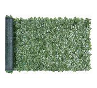 Recinzione per la privacy con edera artificiale, 300 x 100 cm, schermo di edera con retro in rete, connessioni rinforzate, finta siepe con v