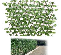 Recinzione per la privacy del giardino, supporto per piante rampicanti, supporto artificiale da giardino, traliccio espandibile per la privacy, recinzione in legno espandibile, siepe, edera