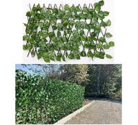 Recinzione per la privacy del giardino, supporto per piante rampicanti, supporto artificiale da giardino, traliccio espandibile per la privacy, recinzione in legno espandibile, siepe, edera