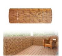 Recinzione per la privacy in bambù naturale, facile da installare, decorazione per esterni, per giardino, cortile e spiaggia, 100 x 250 cm, tappetino versatile per paesaggistica elegante