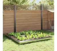 Recinzione per lumache in metallo, 12 pezzi, colore argento, per esterni con design moderno, facile montaggio con cacciavite, metallo resistente per confini chiari del giardino
