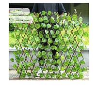 Recinzione per piante artificiali espandibile e retrattile, resistente ai raggi UV, siepe sintetica per decorazione a traliccio da giardino, perfetta per privacy esterna e miglioramenti estetici