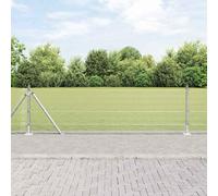 Recinzione per pollo, rete metallica, recinzione con pali in argento 0,4 x 100 m, per porte, impedisce topi insetti e serpenti, veloce da montare