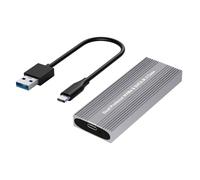 Recinzione per unità USB C 3.2 per doppi protocolli NVMe 10Gbps con telaio in alluminio senza attrezzi Custodia in alluminio a dissipazione del calore Solid Disk Case